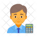 Bookkeeper Male Icon