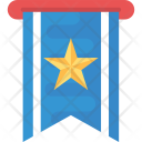 Bookmark Star Ribbon Icon
