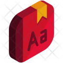 Alphabetic Bookmark Isometric Icon