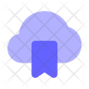 Bookmark Cloud Bookmark Data From Cloud Bookmark Cloud Data Icon