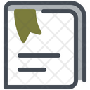 Bookmarked Document Bookmark Icon