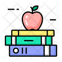 Books Healthy Reading Book And Apple Icon