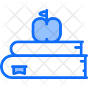 Books And Apple Icon