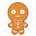 Dull Face Gingerbread Icon