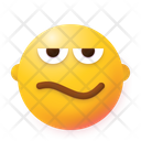 Bored Emoji Smile Icon
