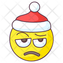Bored Santa Emoji Bored Expression Emotag Icon