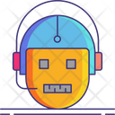 Bot Icon - Download in Colored Outline Style