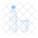 Bottle Of Water And Glass Icon