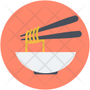 Bowl Chopsticks Noodles Icon