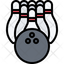 Bowling Ball Skittles Icon
