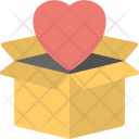 Heart Open Box Icon