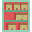 Shelf Capacity Box Rack Warehouse Icon