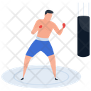 Athlete Boxing Punching Icon