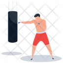 Athlete Boxing Punching Icon
