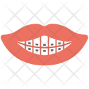 Lips Teeth Braces Icon