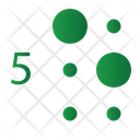Blindenschrift 5 Symbol