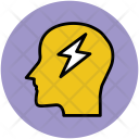 Brain Flash Sign Icon
