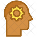 Brain Brainstorming Gear Icon