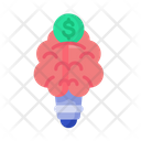 Brain Money Idea Icon