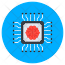 Brain Processor Artificial Intelligence Computer Interface Brain Icon