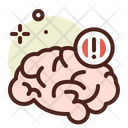Brain Signal Brain Error Brain Disease Icon
