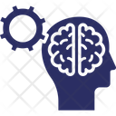 Brain Brainstorming Cog Icon