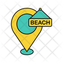 Beach Board Beach Direction Beach Location Icon