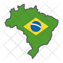 Brazil Country Geograpgy Icon