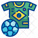 Brazil Football Tshirt  Icon