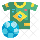 Football Brazil Soccer Sport Jersey Team Equipment Icon