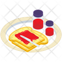 Bread And Jam Bakery Food Bread Spread Icon