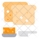 Butter Bakery Bread Icon
