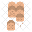 Roll Bread Bakery Icon