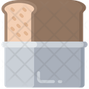 Bread Tin Storage Baked Icon