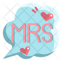 Bride Text Man Icon
