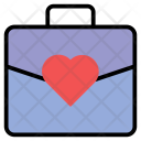 Briefcase Heart Romance Icon