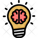 Brilliant Bright Idea Creative Brain Icon