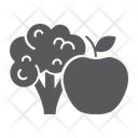 Broccoli And Apple Icon