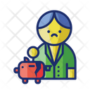 Broke Bankrupt Nomoney Icon