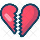 Broken Farewell Heart Icon