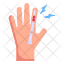 Injured Finger Finger Hurt Fractured Finger Icon