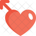 Broken Heart Arrow Icon