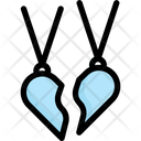 Broken Heart Necklace Icon