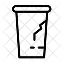 Broken Plastic Cup Icon