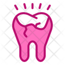 Broken Tooth Broken Teeth Dental Care Icon