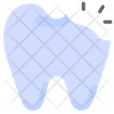 Broken Tooth Cavity Crack Icon