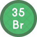Bromine Periodic Table Chemistry Icon