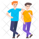 Brothers Love Siblings Friendship Icon