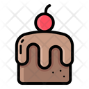 Brown Cake Brownie Icon