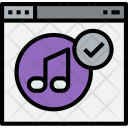 Browser Music Check Icon